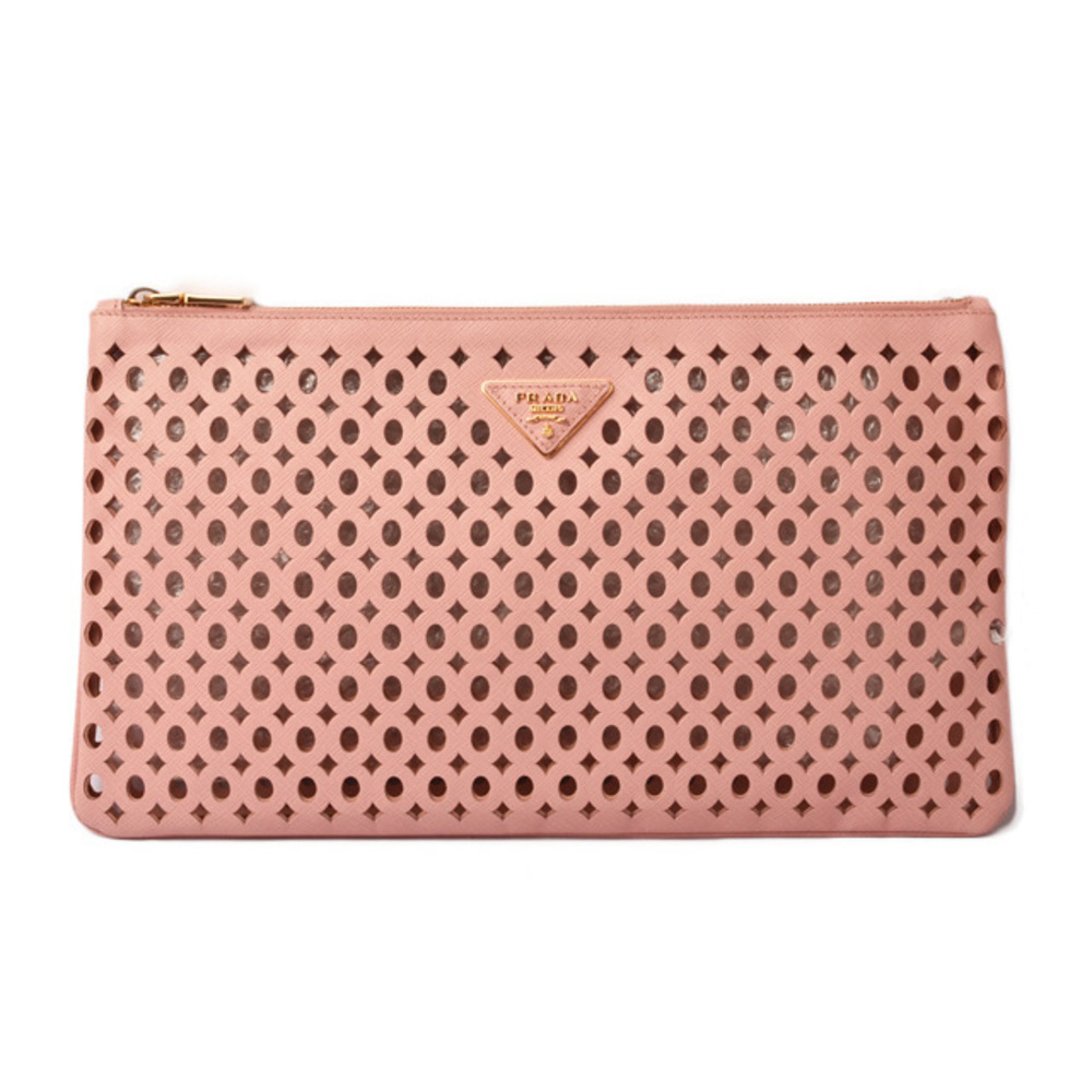 Prada Clutch Bag Punching Rose